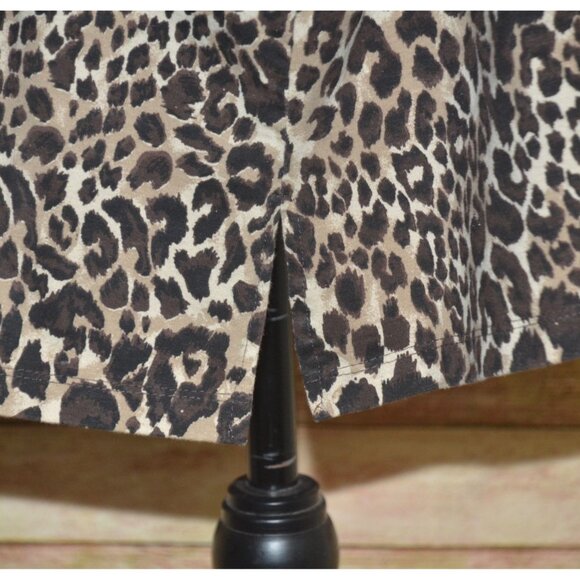 Catherines Suprema Collection 3/4 Sleeve Cheetah Animal Print Top Plus Size 3X - Picture 6 of 11